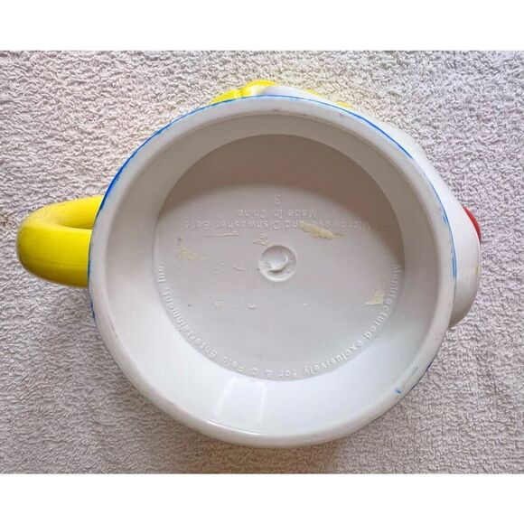 Vintage Circus Clown Yellow Hair Mug Ringling Bros Plastic Mug Cup - Picture 6 of 10